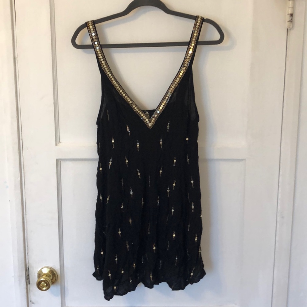 Free People sequin slip dress
